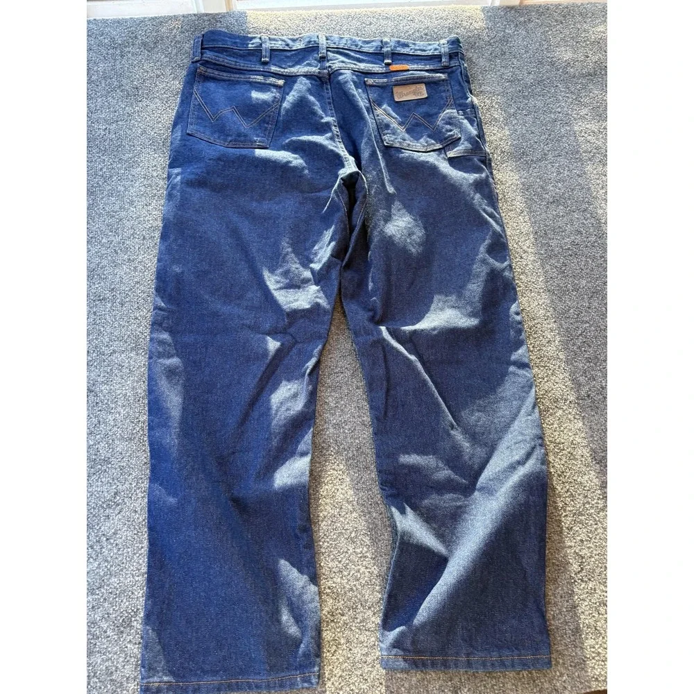 Wrangler FR Jeans‎ Mens 40x30 Blue Relaxed Fit Flame Resistant CAT 2 NFPA 2112